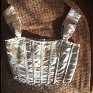 Silky Floral Bustier